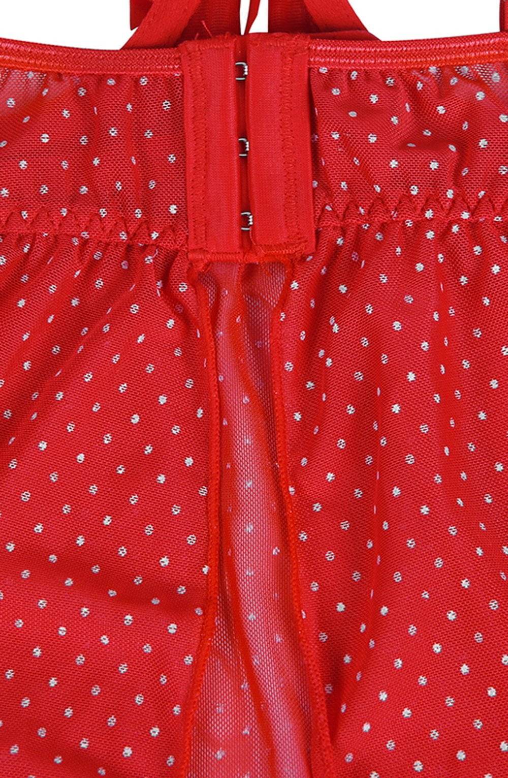 YesX YX841 Red Babydoll Set - Maison Verde