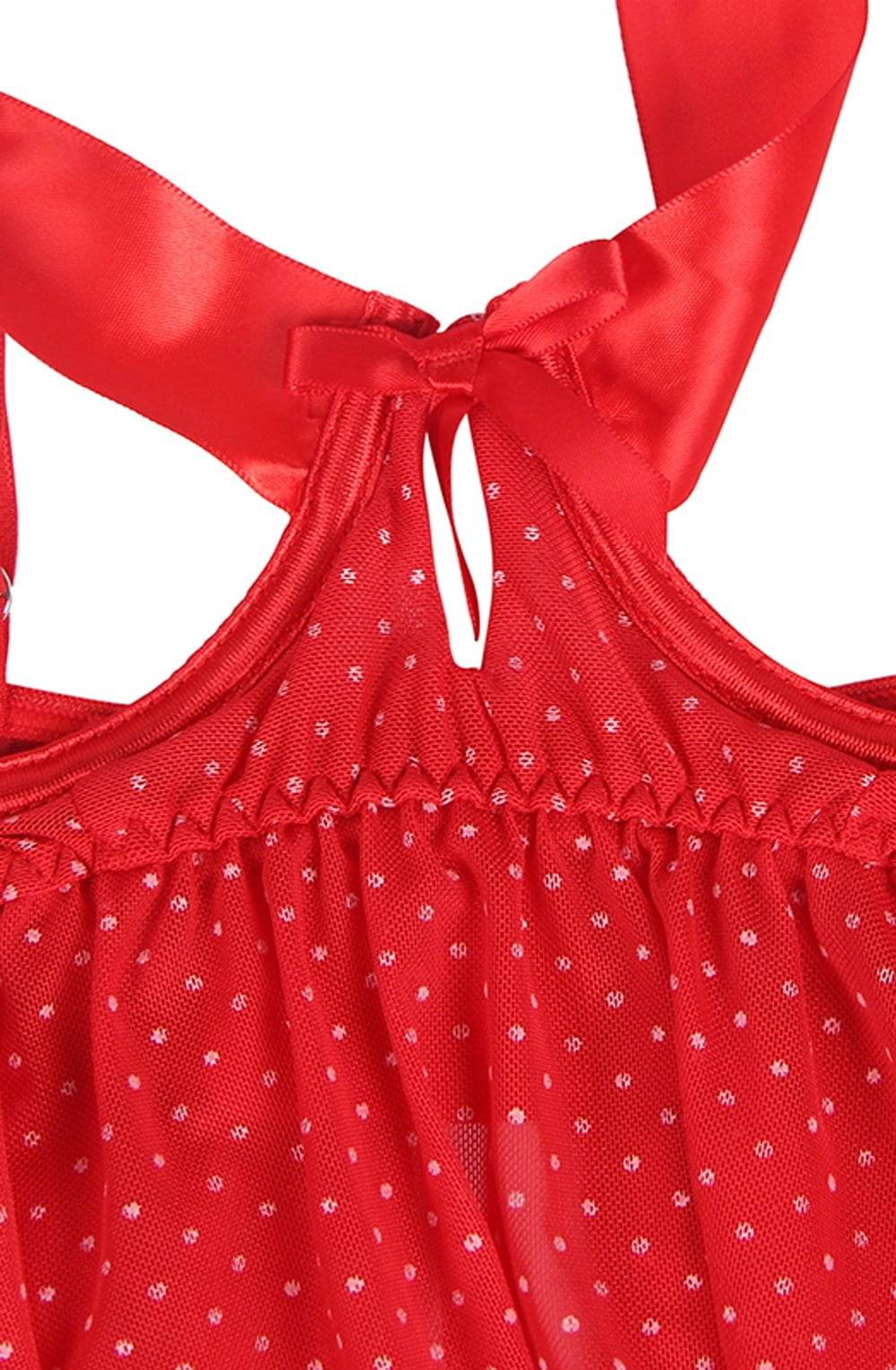 YesX YX841 Red Babydoll Set - Maison Verde