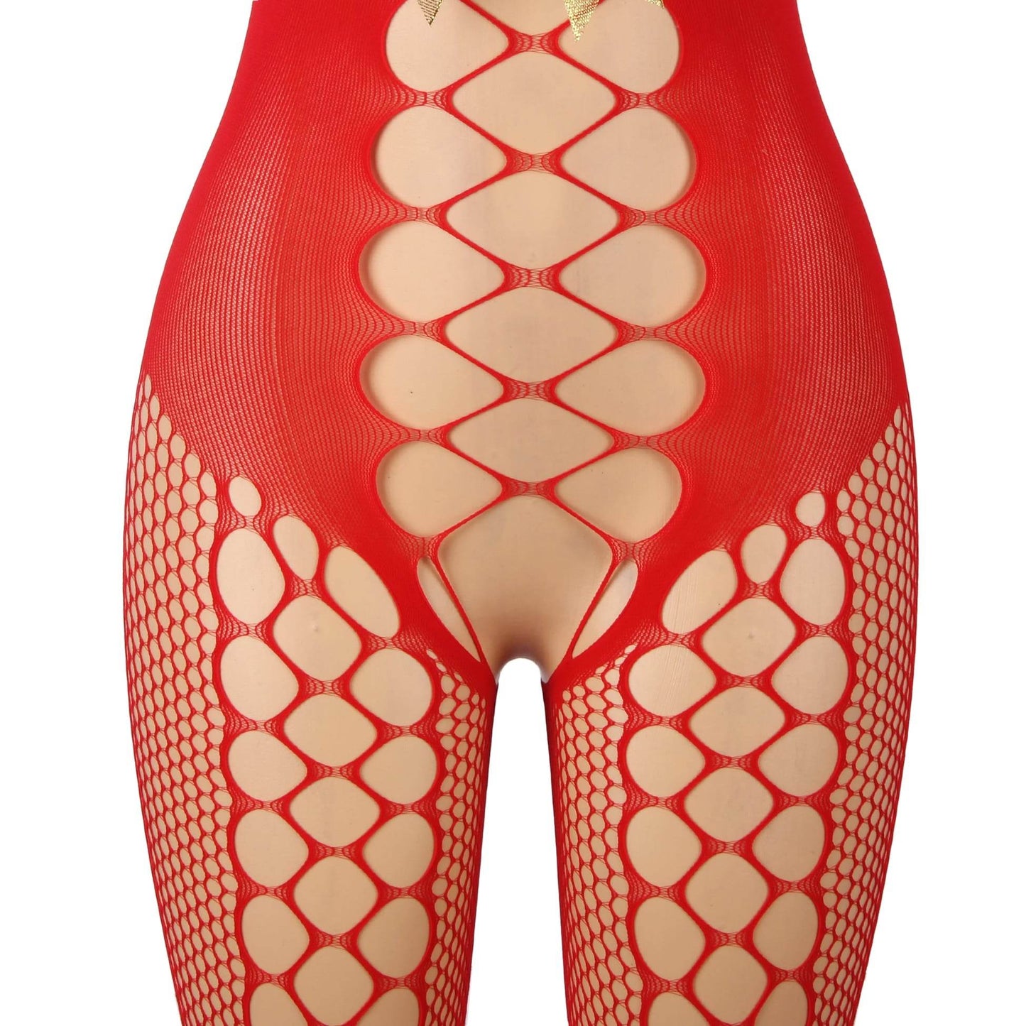 YesX YX876 Christmas Fluffy Bodystocking - Maison Verde