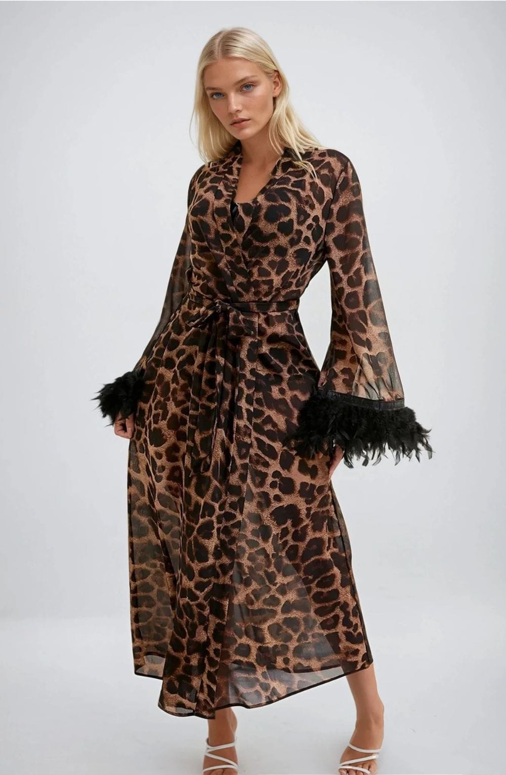 YesX YX880 Leopard Print Robe.
