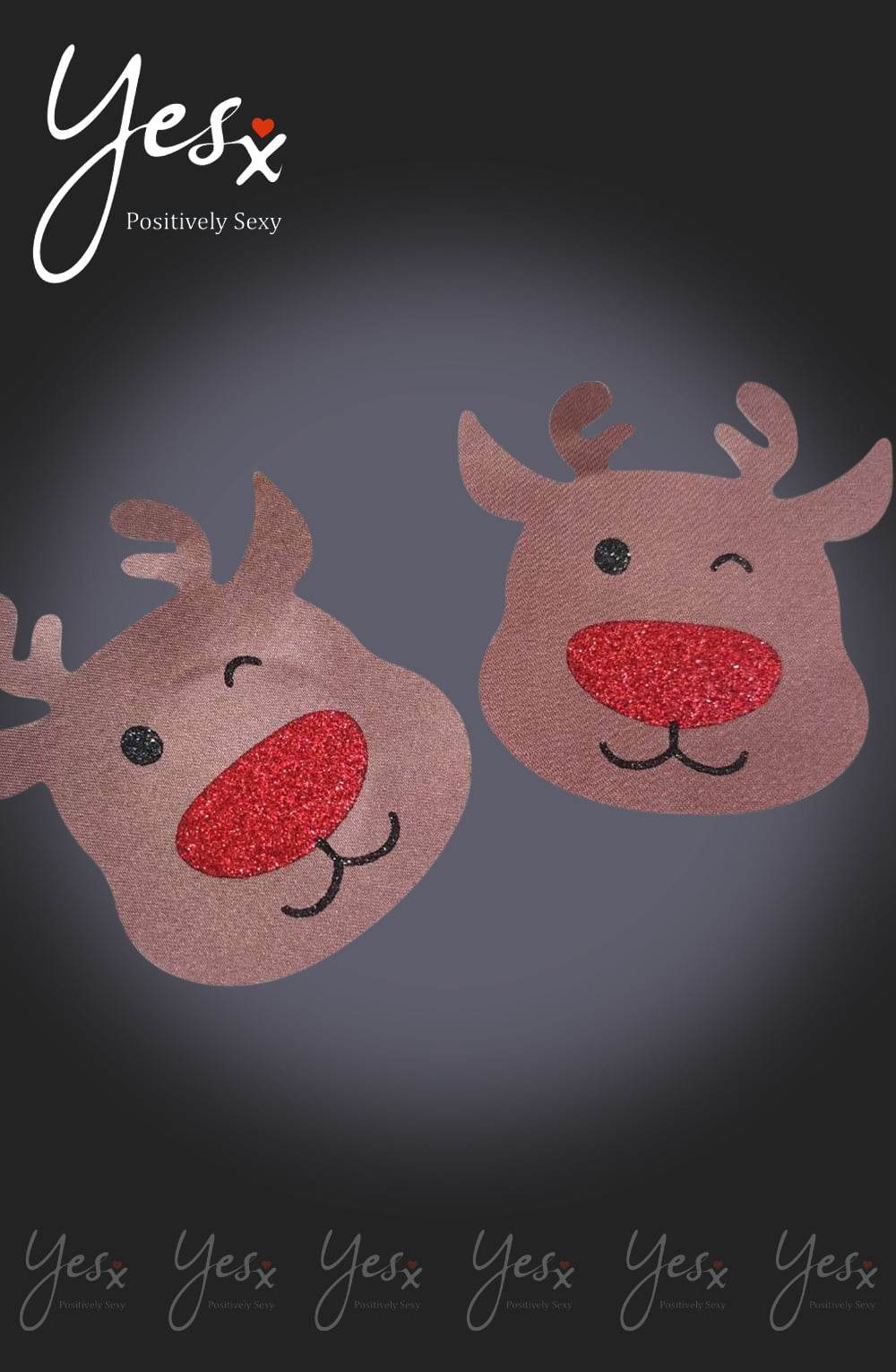YesX YX960 Brown/Red Reindeer Nipple Covers - Maison Verde