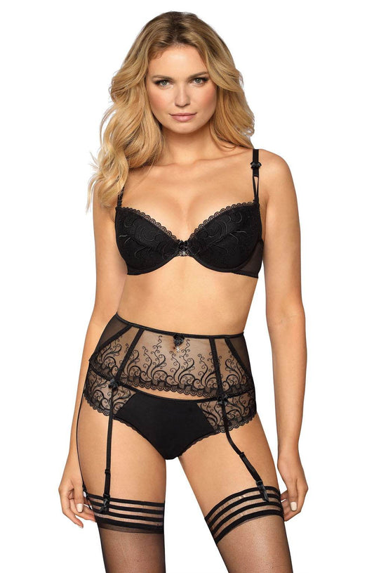 Roza Anuk Suspender Belt Black - Maison Verde