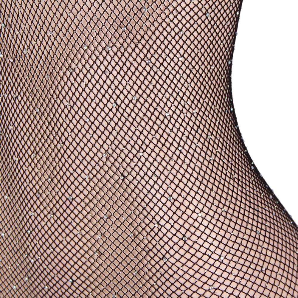 YesX YX864Q Fishnet Sparkly Bodystocking Up To 5XL - Maison Verde