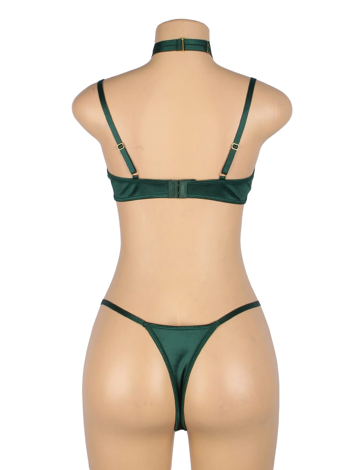 YesX YX873Q Hollow Cut Halter Bra Set - Maison Verde
