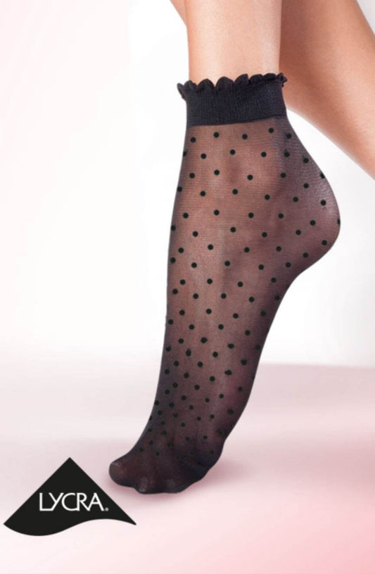Gabriella Puntina 616 Socks Black - Maison Verde