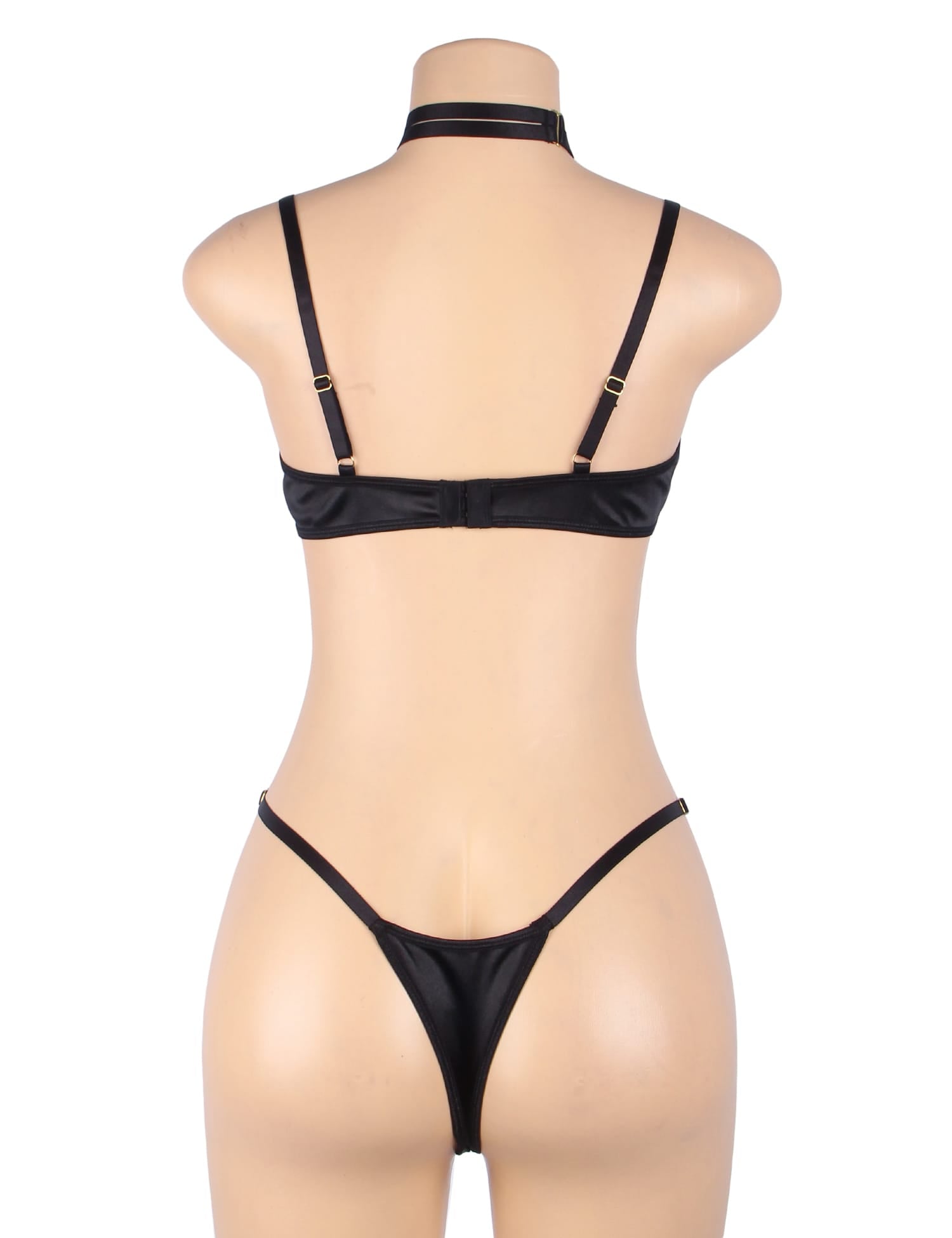 YesX YX871Q Hollow Cut Halter Bra Set - Maison Verde
